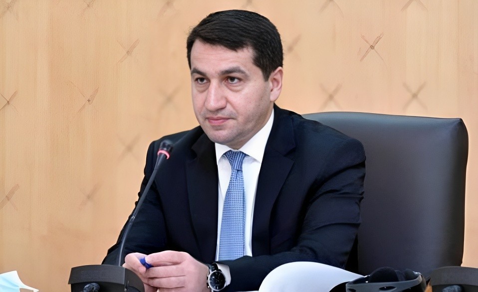 Hikmət Hacıyev İlham Əliyev və Ursula fon der Lyayenin görüşündən paylaşım edib&nbsp;