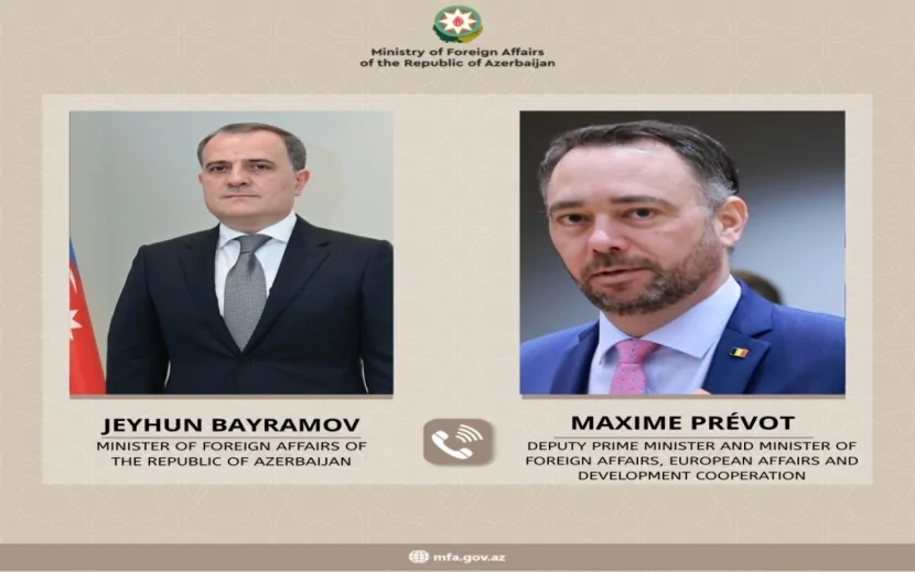 Ceyhun Bayramov belçikalı həmkarı ilə müzakirə apardı