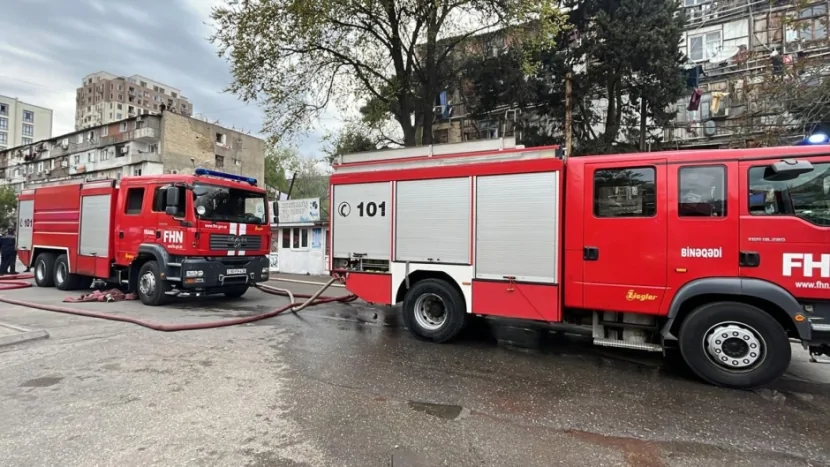 Bakıda başlayan yanğınla bağlı RƏSMİ MƏLUMAT