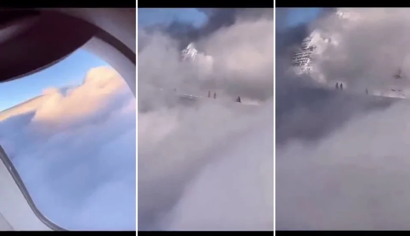 Təyyarədən Everest dağında görünən İNSANLAR