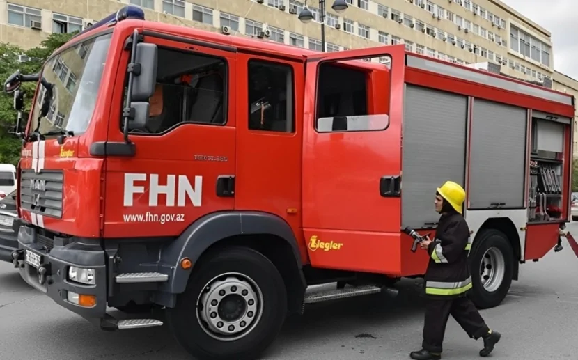 Bakıda güclü YANĞINA helikopterlər CƏLB OLUNUB