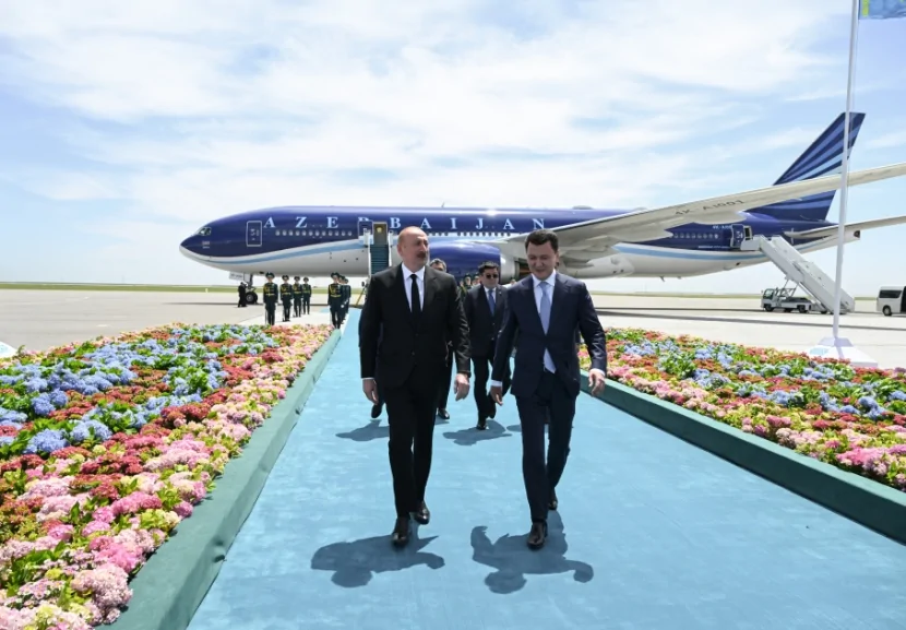 İlham Əliyev Qazaxıstana GETDİ