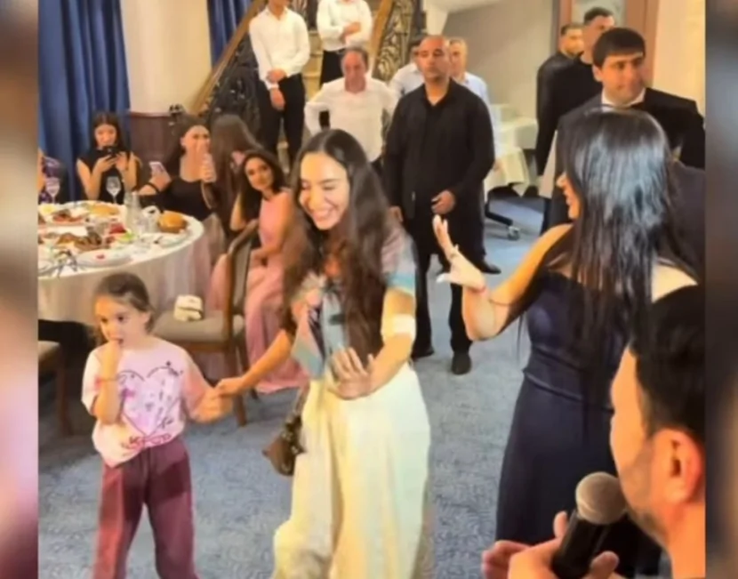 Leyla Əliyeva Lənkəranda toya qatılıb