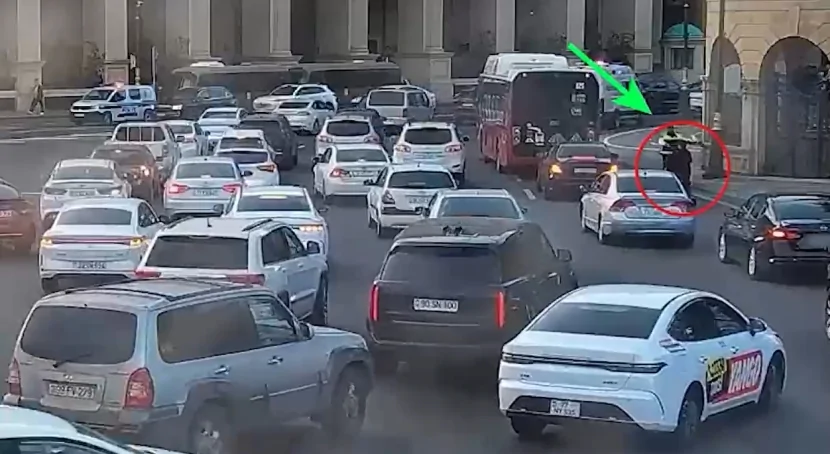 Yol Polisi faciənin qarşısını son anda aldı- GÖRÜNTÜLƏR