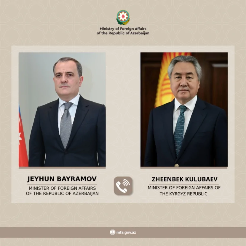 Ceyhun Bayramov qırğızıstanlı həmkarını təbrik edib