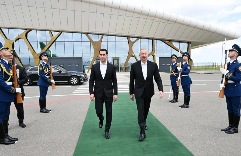 Sərdar Berdiməhəmmədovun Azərbaycana dövlət səfəri başa çatıb - FOTO